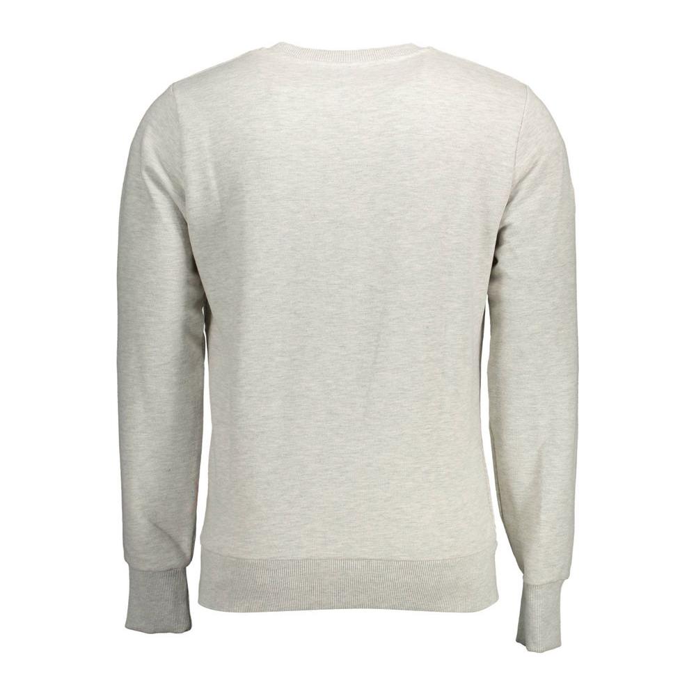 Superdry Gray Cotton Mens Sweater Superdry Light Gray