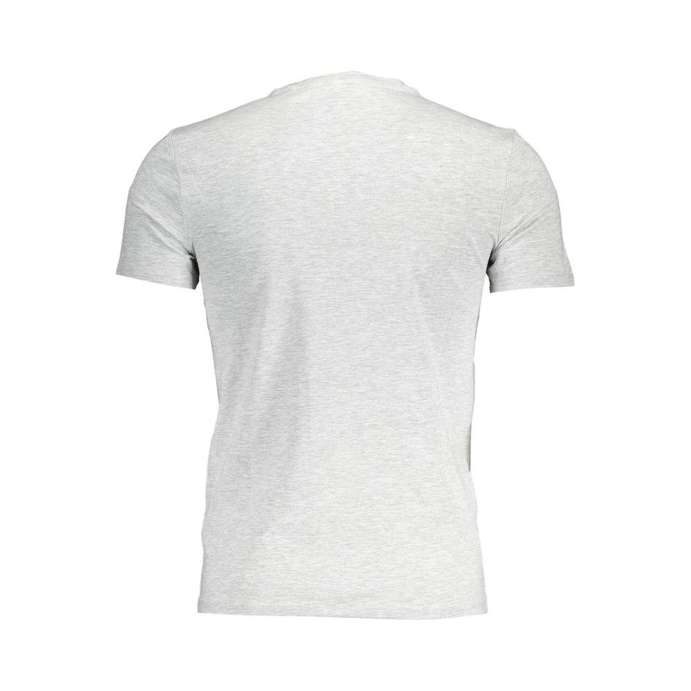 Guess Jeans Gray Cotton Men T-Shirt Guess Jeans Light Gray