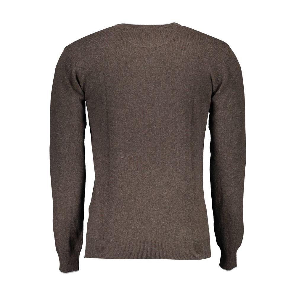 U.S. POLO ASSN. Brown Wool Men Sweater U.S. POLO ASSN. Dark Slate Gray