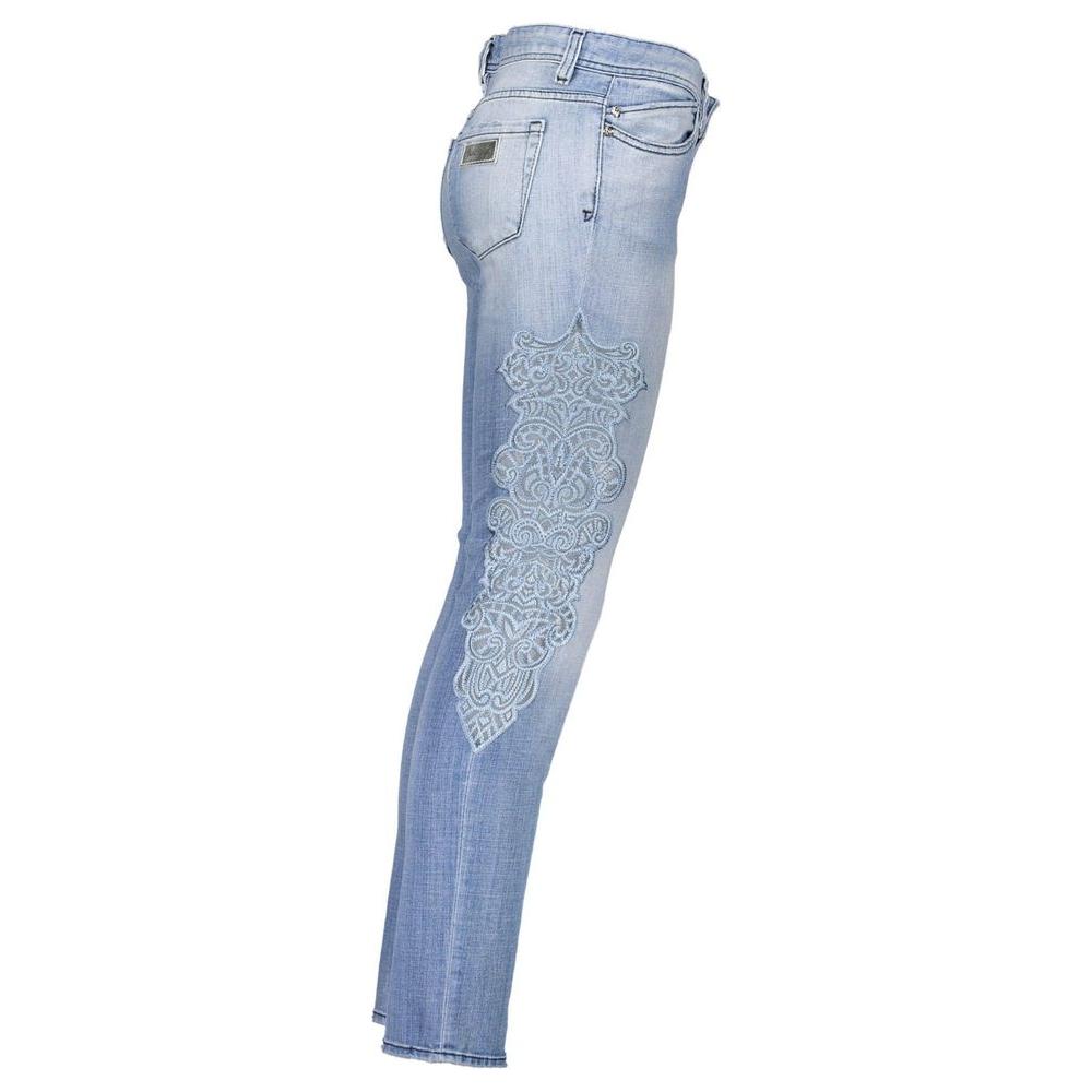 Just Cavalli Light Blue Cotton Women Jeans Just Cavalli Dark Gray