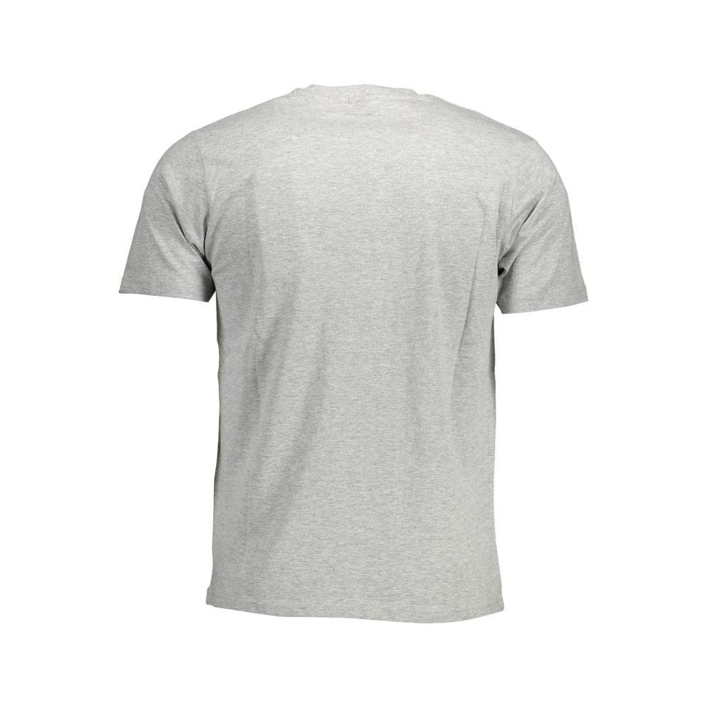 North Sails Gray Cotton Men T-Shirt North Sails Gray