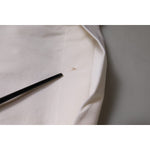 Dolce & Gabbana White Wool Mid Waist Wide Leg Pants PAN76145-48