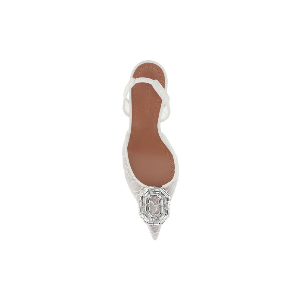 Amina Muaddi Camelia slingback lace Pumps Amina Muaddi Sienna