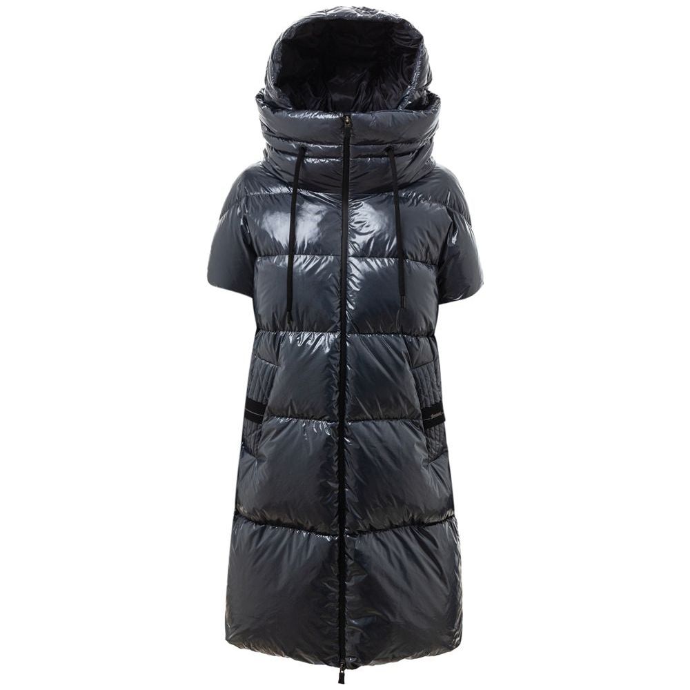 Herno Blue Polyamide Jackets & Coat Herno Dark Slate Gray