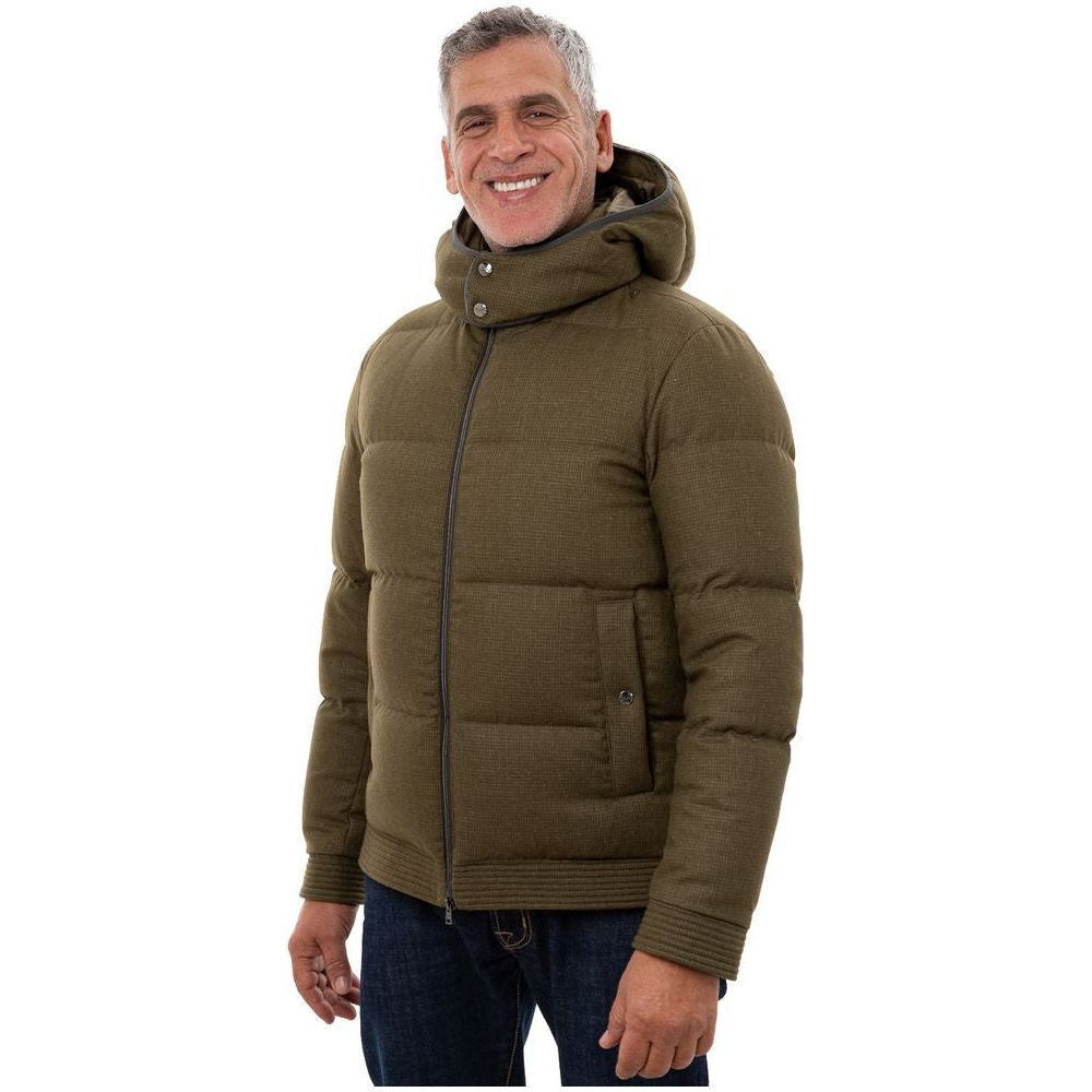 Herno Green Wool Jacket Herno Dark Slate Gray