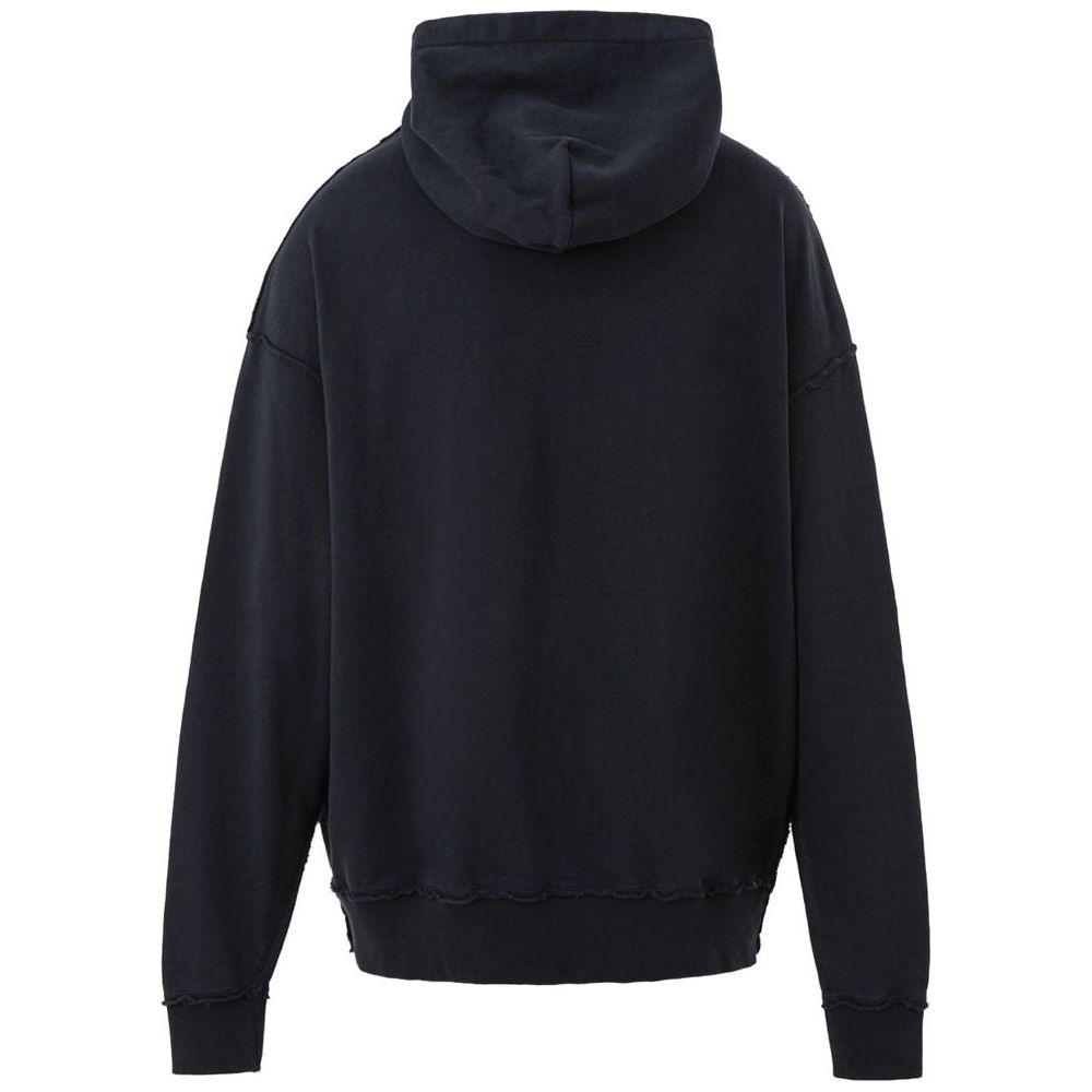 Dolce & Gabbana Blue Cotton Sweater Dolce & Gabbana Black