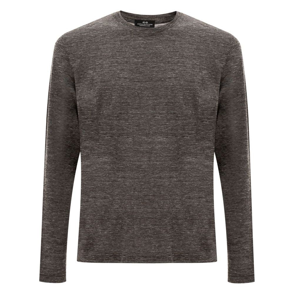 Corneliani Gray Wool T-Shirt Corneliani Dark Slate Gray