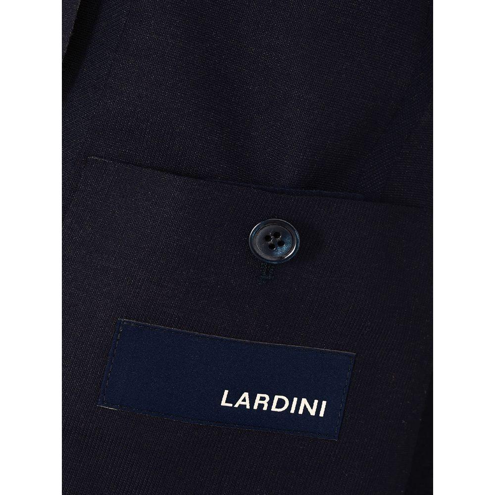 Elegant Blue Cotton Lardini Jacket Lardini Black