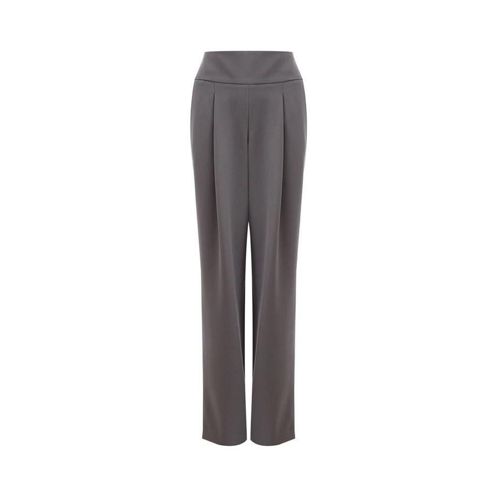 Lardini Chic Gray Wool Trousers for Sophisticated Style LA-1132662-IT40|S