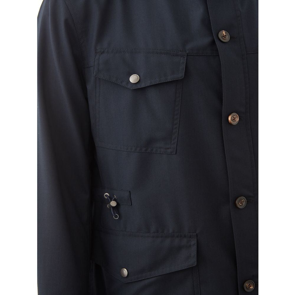 Lardini Elegant Wool Blend Men's Jacket Lardini Dark Slate Gray