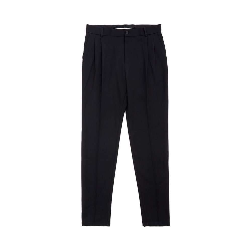 Dolce & Gabbana Elegant Polyester Black Pants for Men Dolce & Gabbana Black