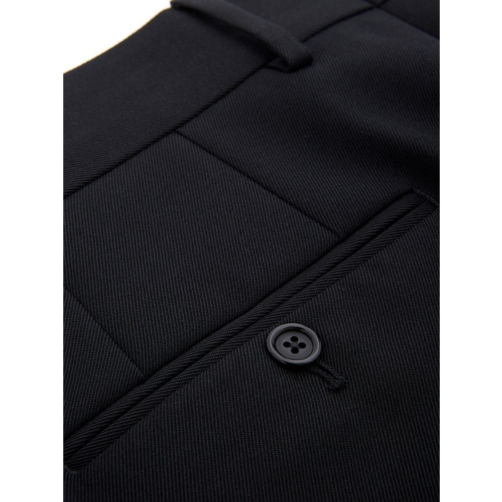 Dolce & Gabbana Elegant Polyester Black Pants for Men Dolce & Gabbana Black