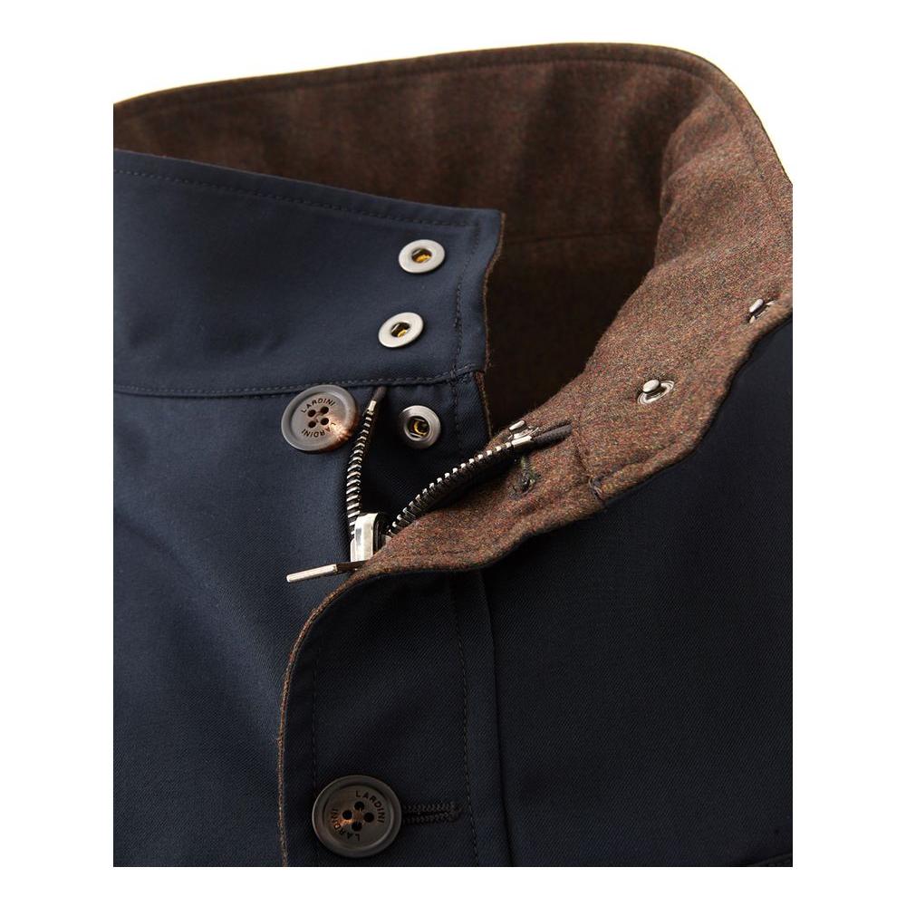 Lardini Elegant Wool Blue Jacket for Men Lardini Black