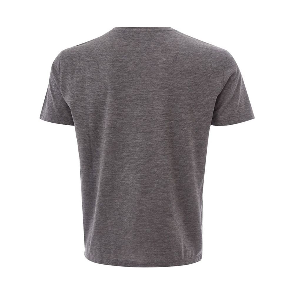 Lardini Elegant Gray Woolen Designer T-Shirt Lardini Dim Gray