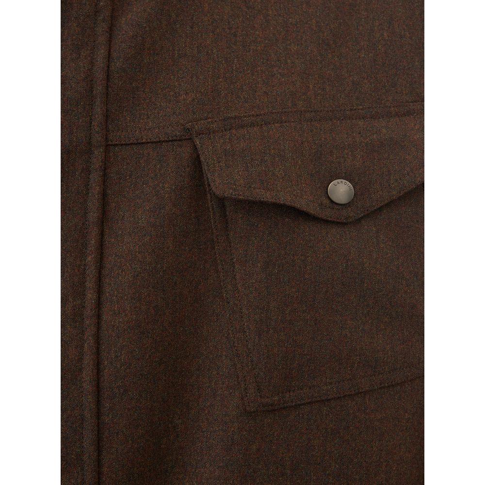 Lardini Elegant Wool Blue Jacket for Men Lardini Dark Slate Gray