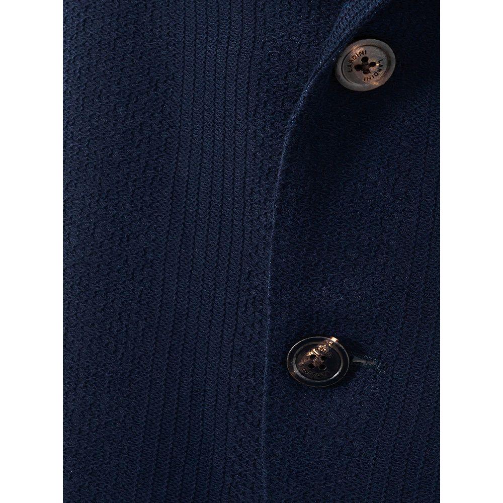 Lardini Blue Cotton Jacket Lardini Black