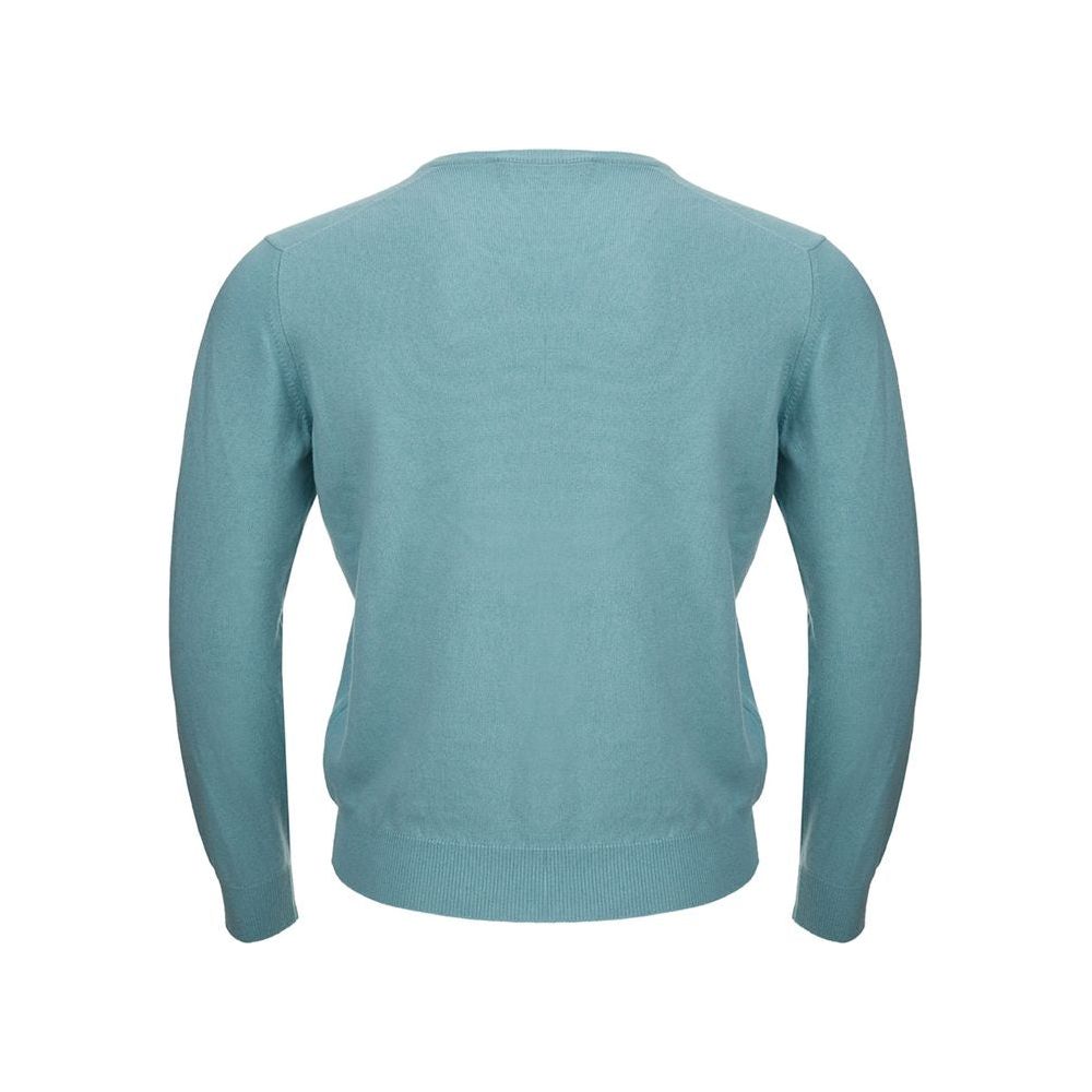 Gran Sasso Turquoise Cashmere Sweater Elegance Gran Sasso Cadet Blue