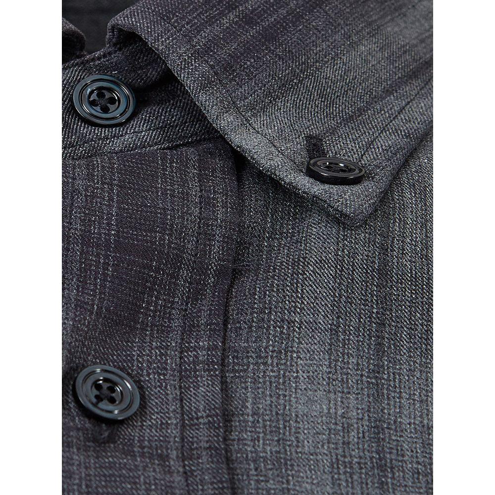Tom Ford Elegant Multicolor Cotton Shirt for Men Tom Ford Dark Slate Gray