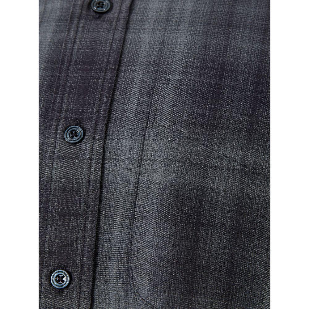 Tom Ford Elegant Multicolor Cotton Shirt for Men Tom Ford Dark Slate Gray