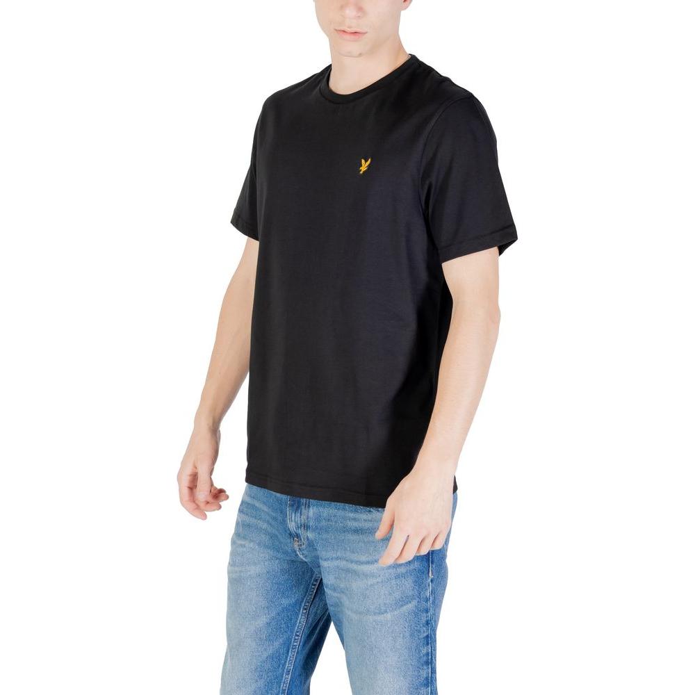Lyle & Scott Black Cotton T-Shirt Lyle & Scott Gray