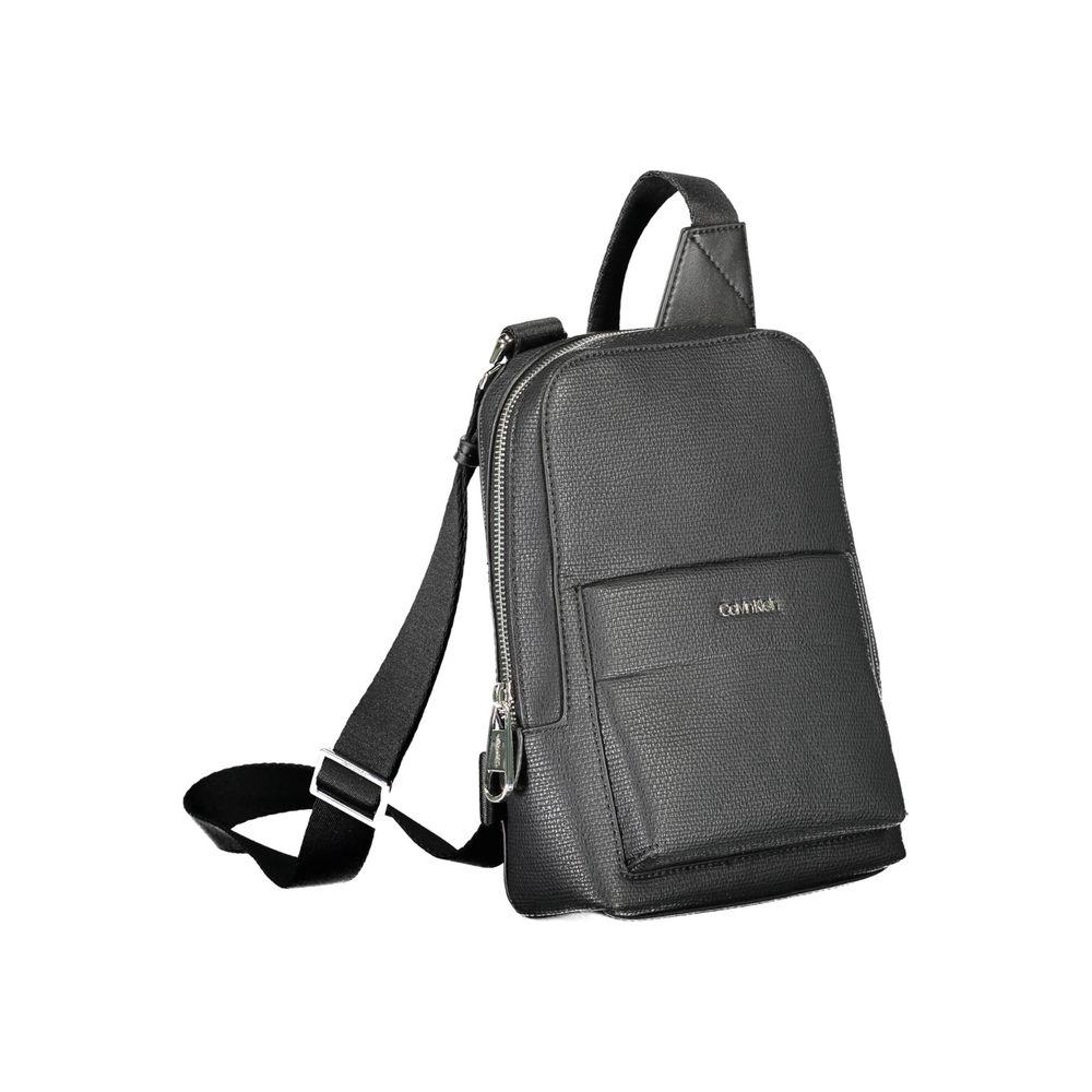 Calvin Klein Black Polyester Men Shoulder Bag Calvin Klein Dark Slate Gray