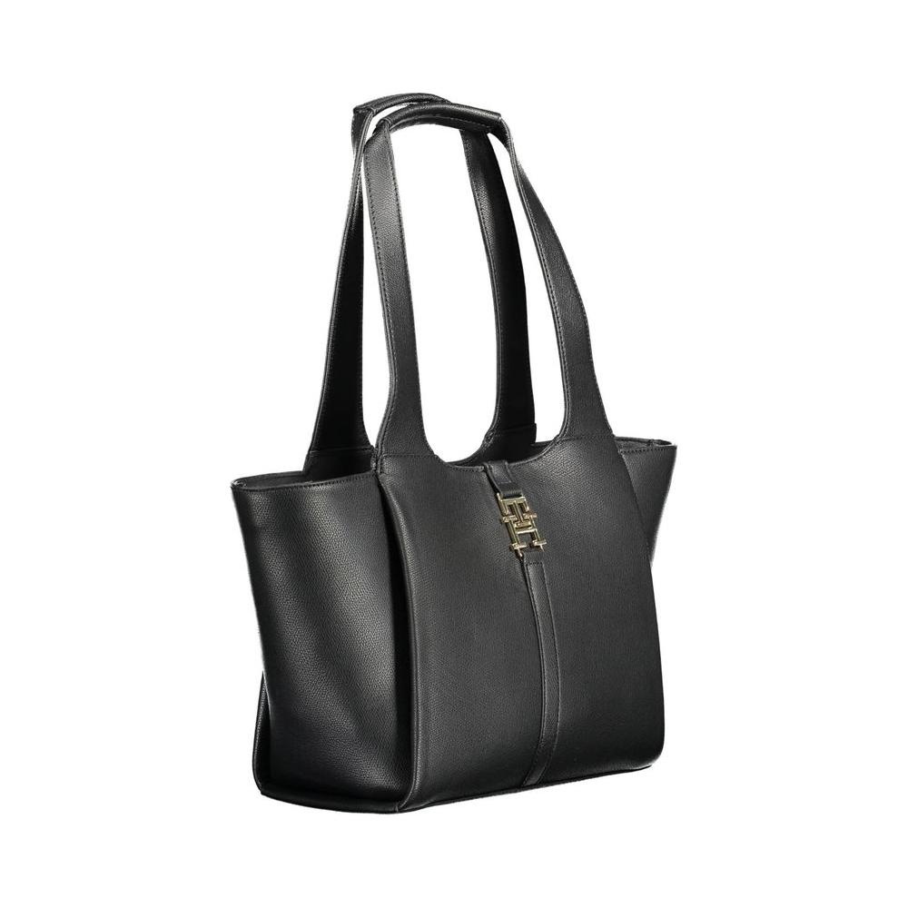 Tommy Hilfiger Black Polyethylene Women Handbag Tommy Hilfiger Dark Slate Gray