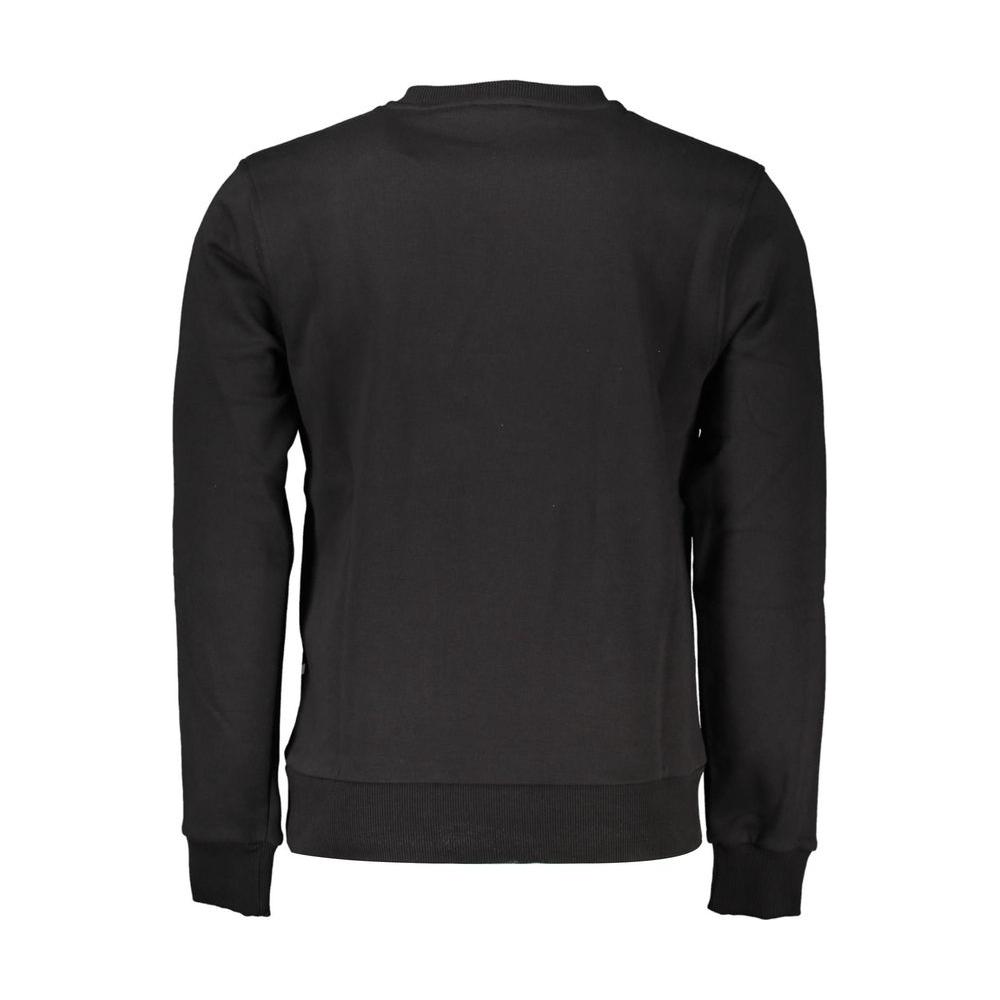 Cavalli Class Black Cotton Men Sweater Cavalli Class Dark Slate Gray