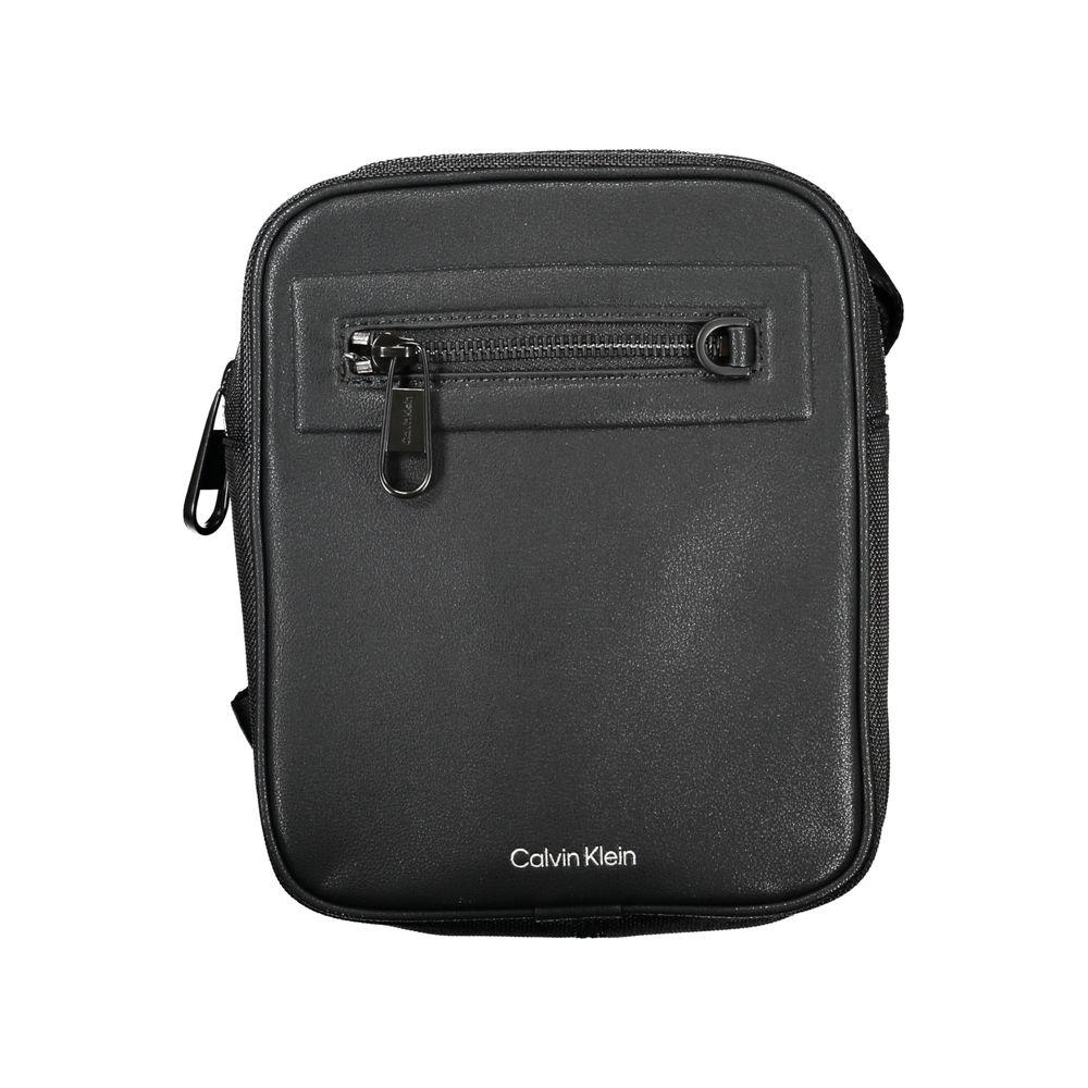 Calvin Klein Sleek Black Shoulder Bag with Contrasting Details Calvin Klein Dark Slate Gray