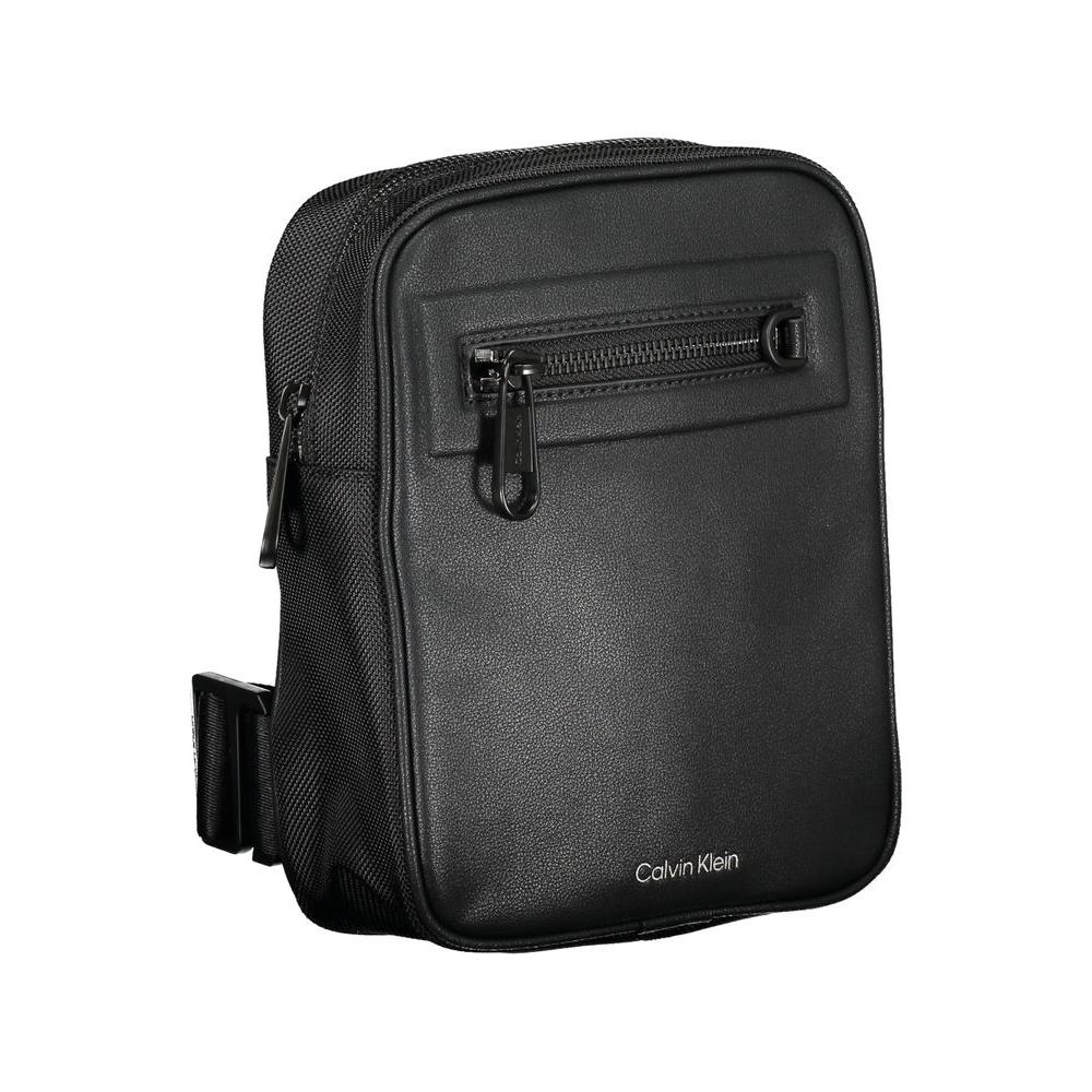 Calvin Klein Sleek Black Shoulder Bag with Contrasting Details Calvin Klein Dark Slate Gray