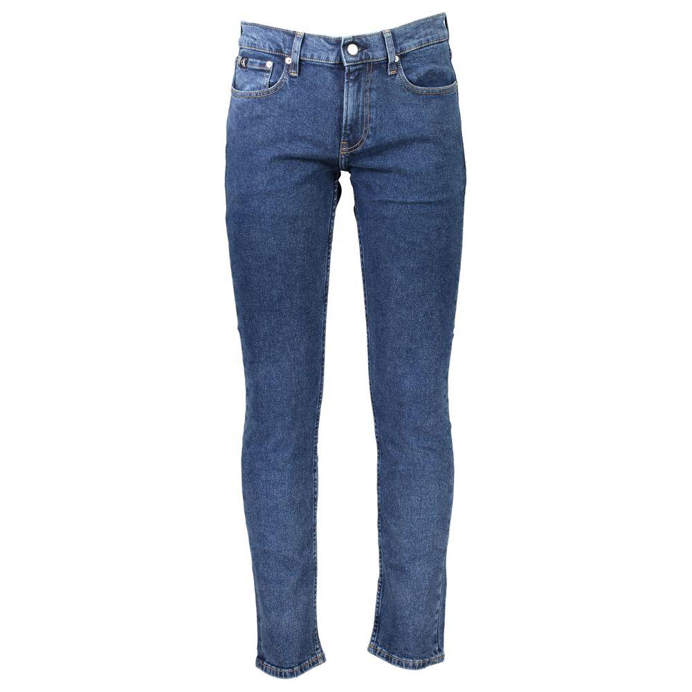 Calvin Klein Blue Cotton Jeans & Pant Calvin Klein Dark Slate Blue