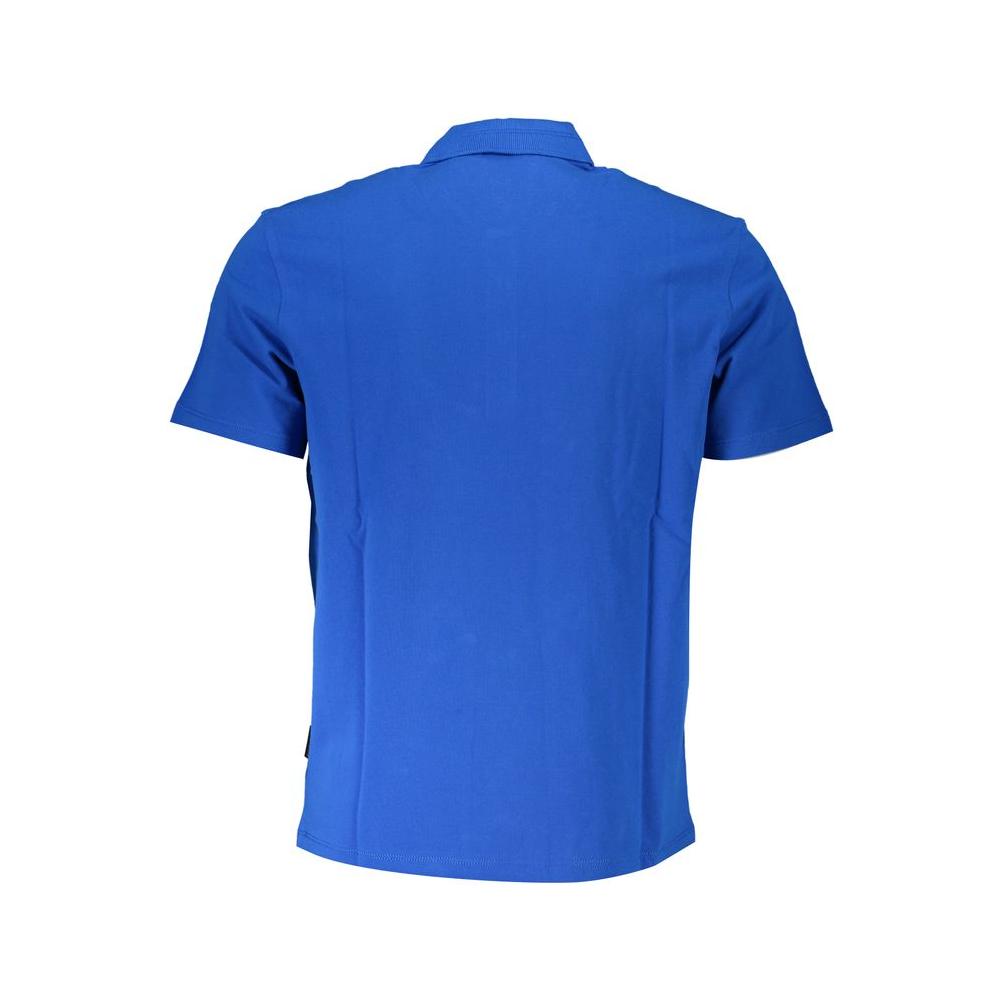 Napapijri Elegant Short Sleeved Cotton Polo Napapijri Royal Blue