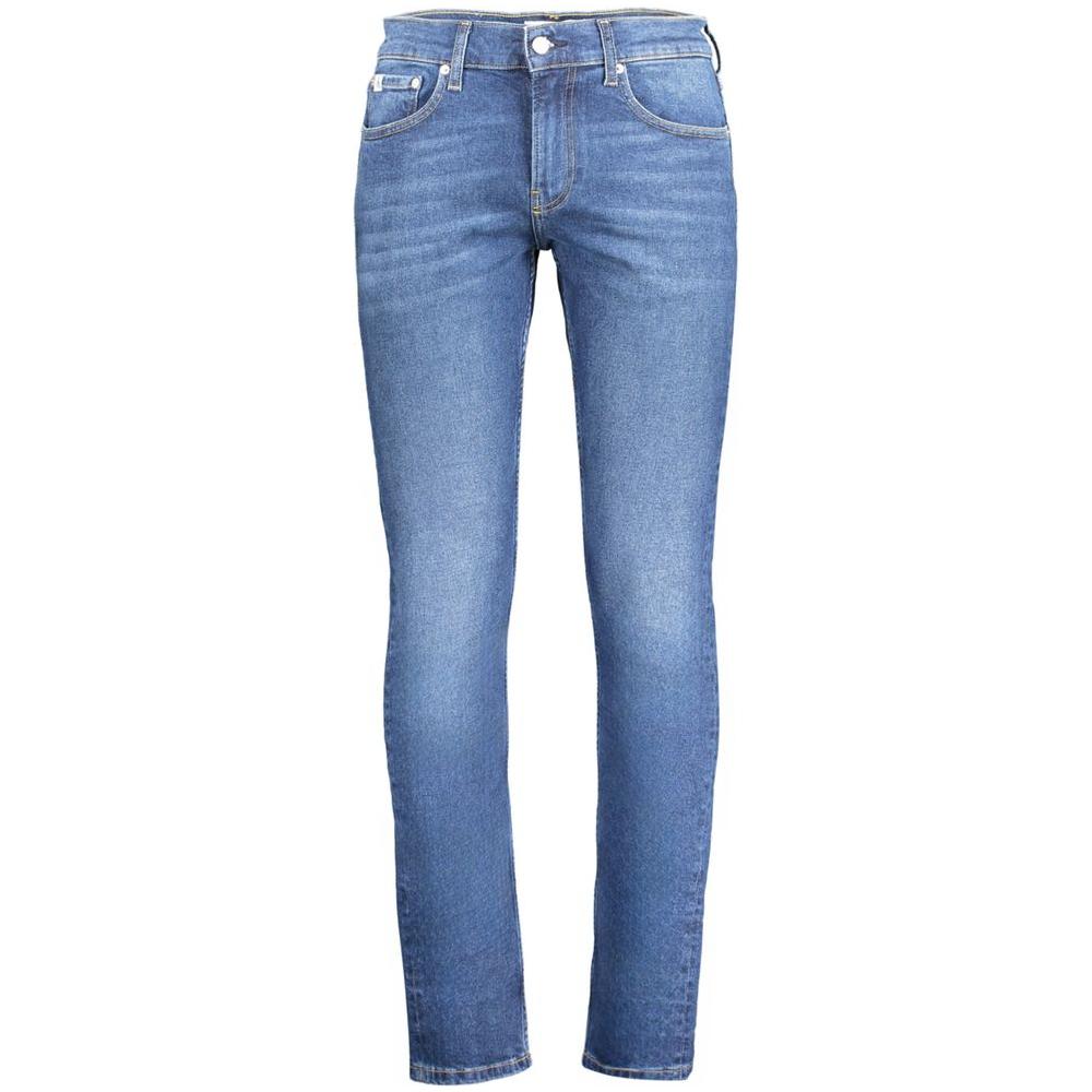 Calvin Klein Blue Cotton Jeans & Pant Calvin Klein Slate Gray