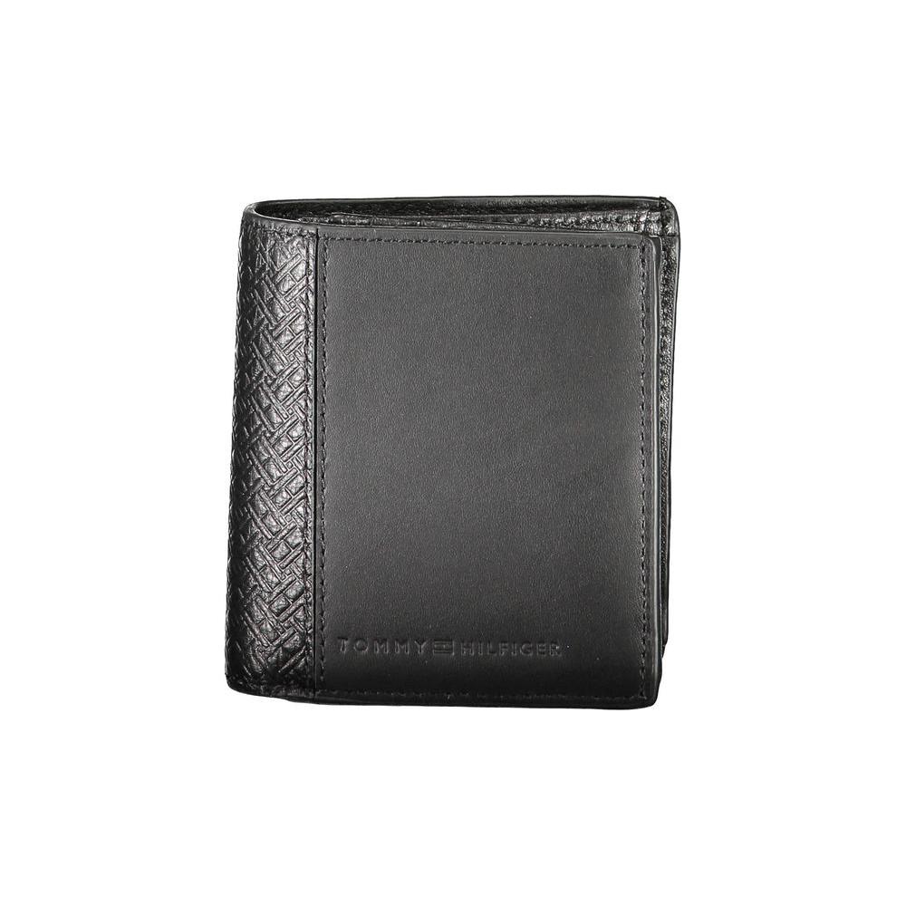 Tommy Hilfiger Black Leather Men Wallet Tommy Hilfiger Dark Slate Gray