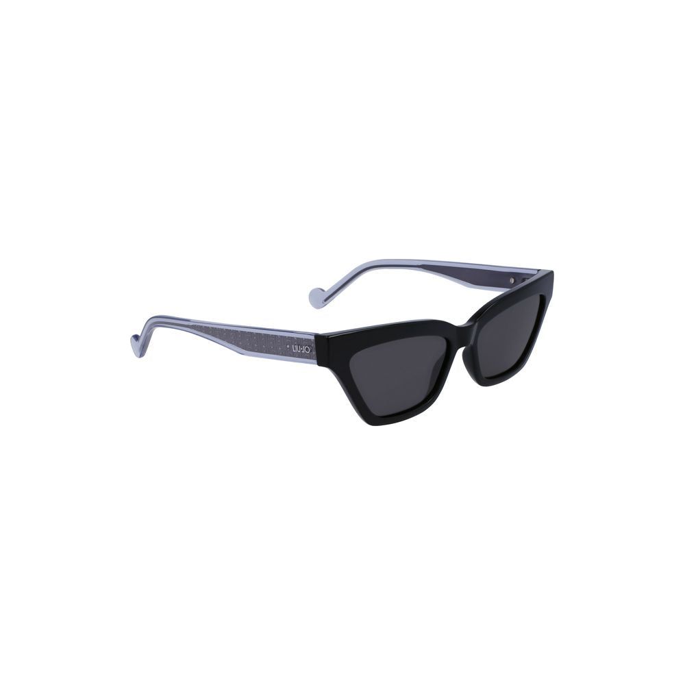 Liu Jo Black Injected Women Sunglass Liu Jo Dark Slate Gray