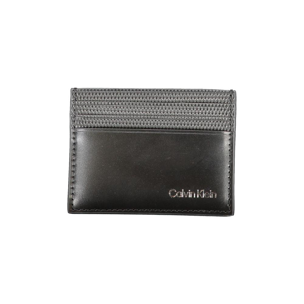 Calvin Klein Black Leather Wallet Calvin Klein Dark Slate Gray
