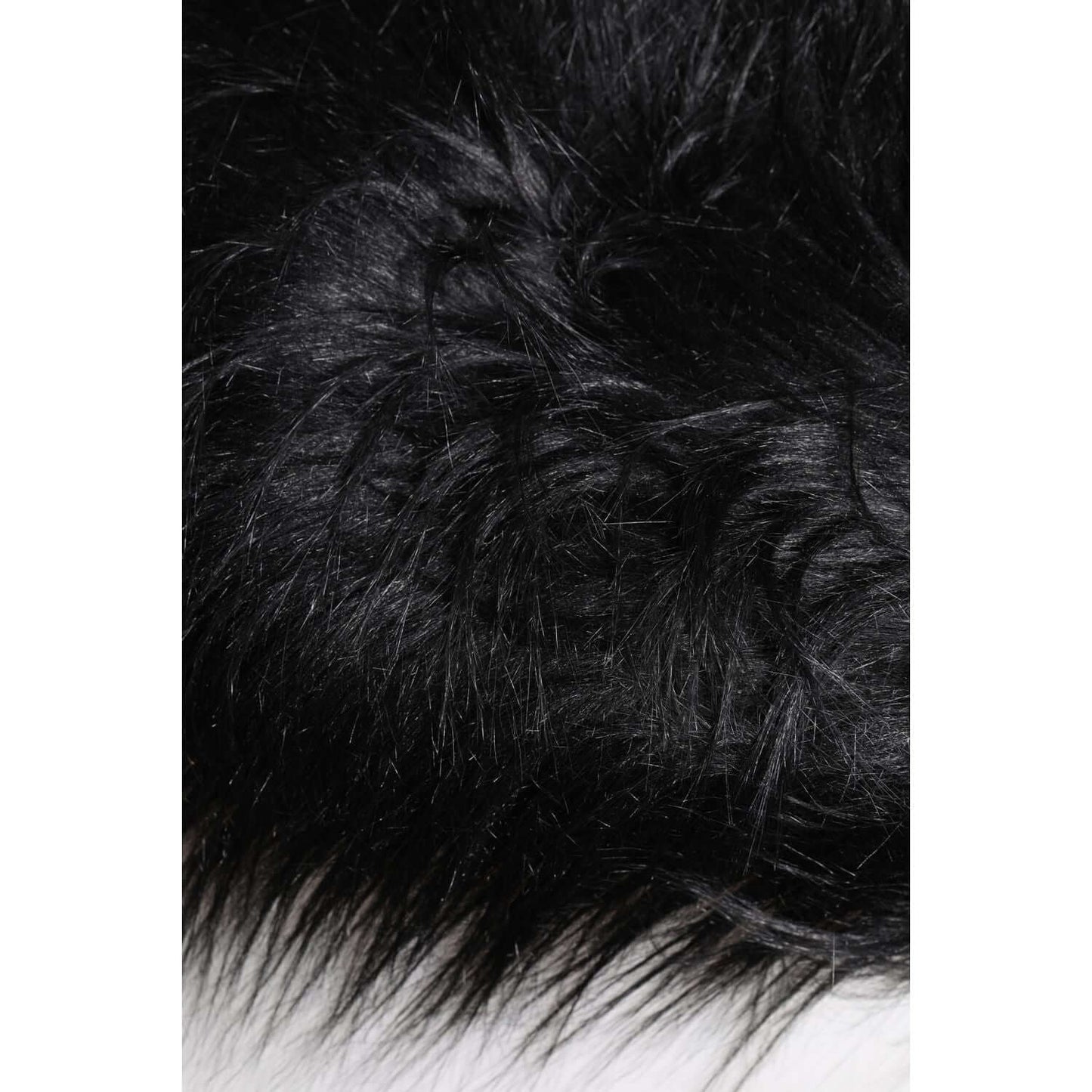 Dolce & Gabbana Black Acrylic Fur Womens Bucket Hat Dolce & Gabbana Black