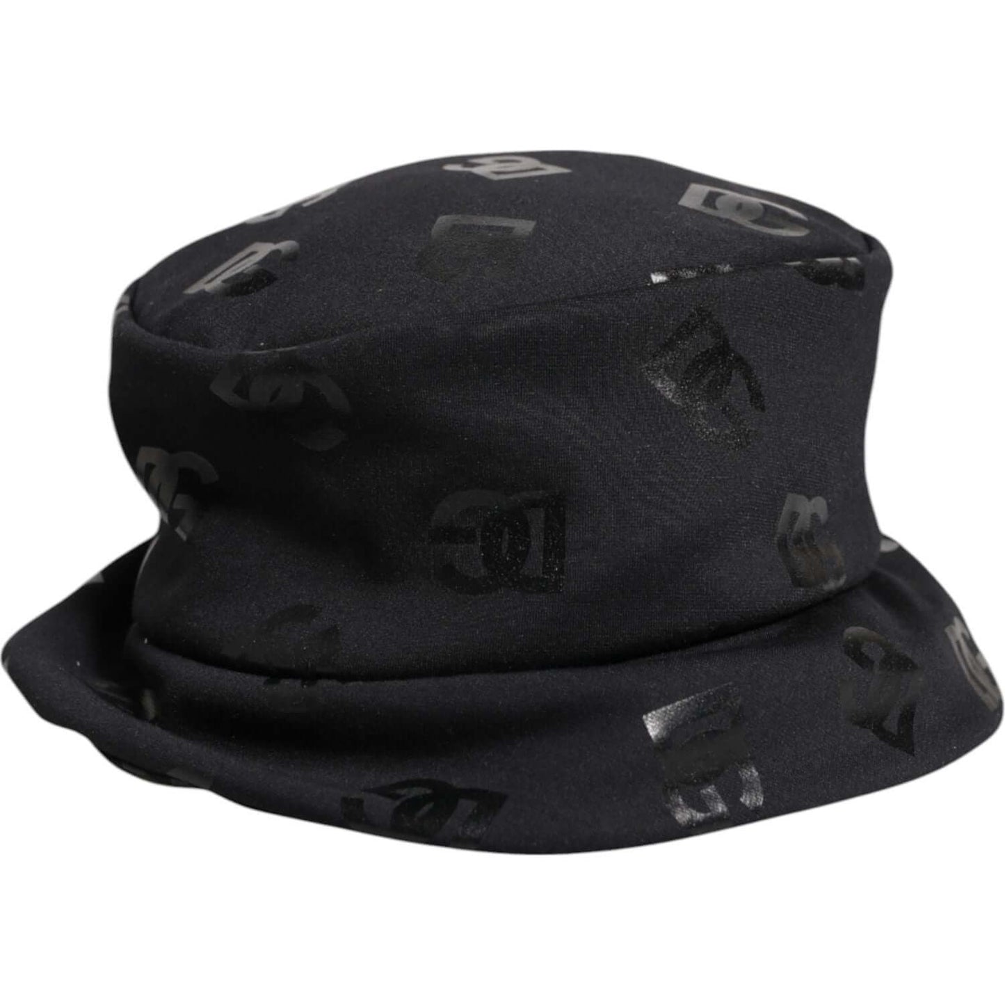Dolce & Gabbana Black DG Monogram Polyester Jacquard Bucket Hat Dolce & Gabbana Black