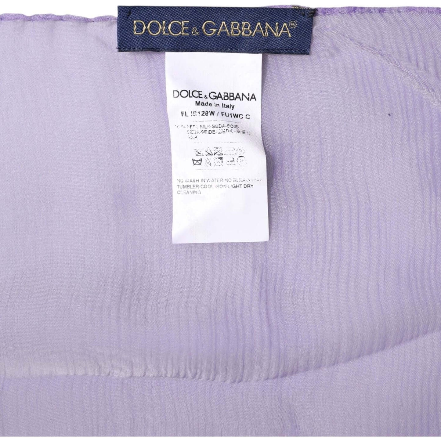 Dolce & Gabbana Purple Silk Rectangle Wrap Shawl Scarf Dolce & Gabbana Gray