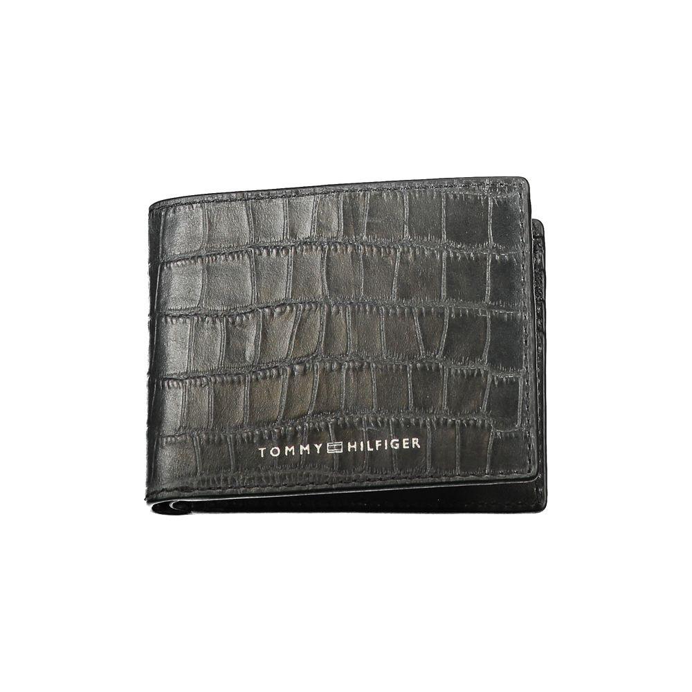 Tommy Hilfiger Black Leather Wallet Tommy Hilfiger Dark Slate Gray