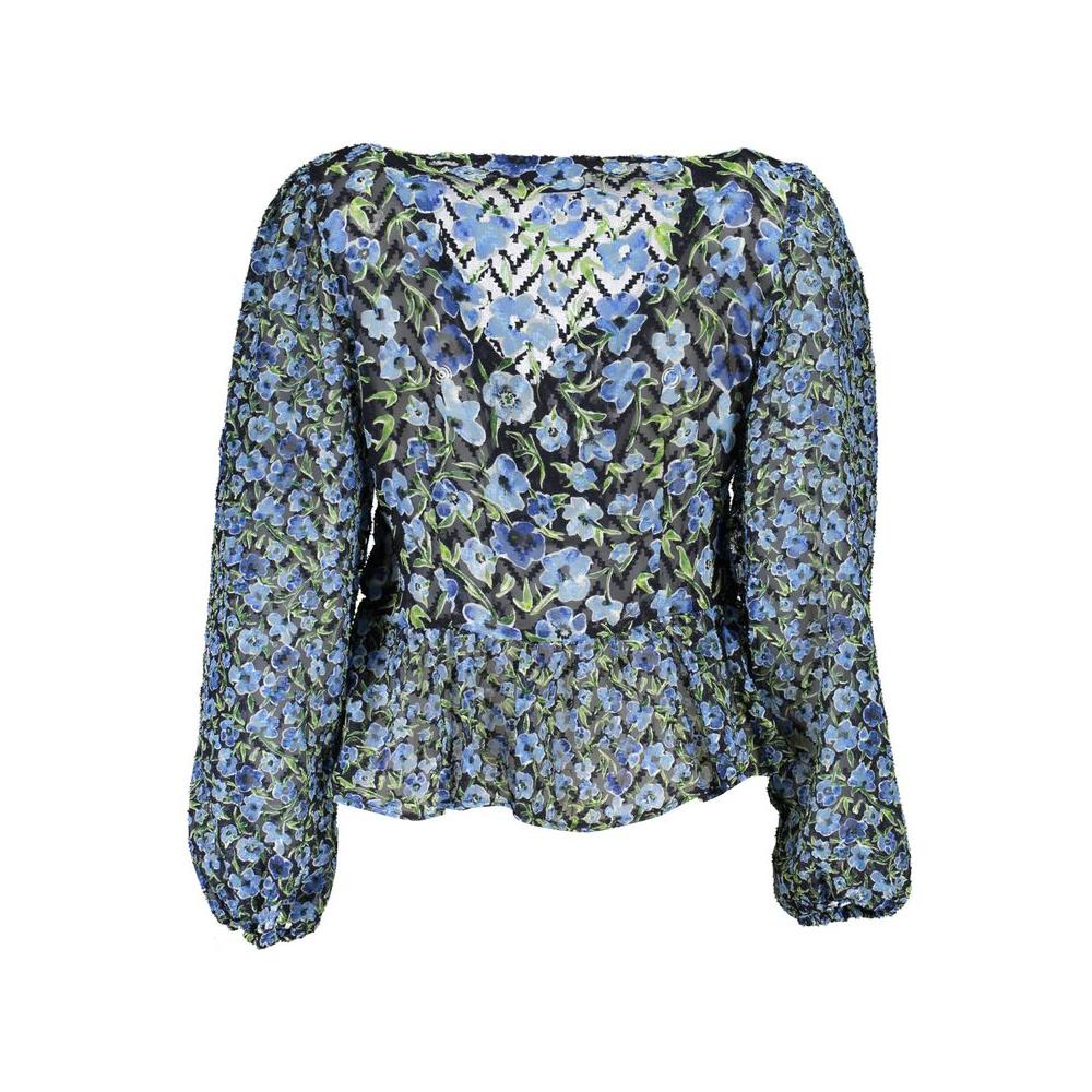 Desigual Blue Polyester Sweater Desigual Dark Slate Gray