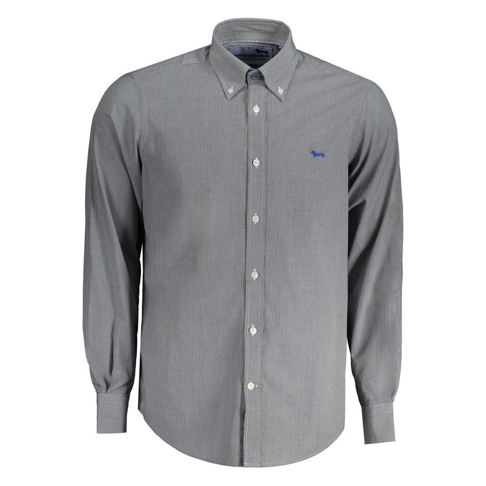 Harmont & Blaine Blue Cotton Shirt Harmont & Blaine Slate Gray