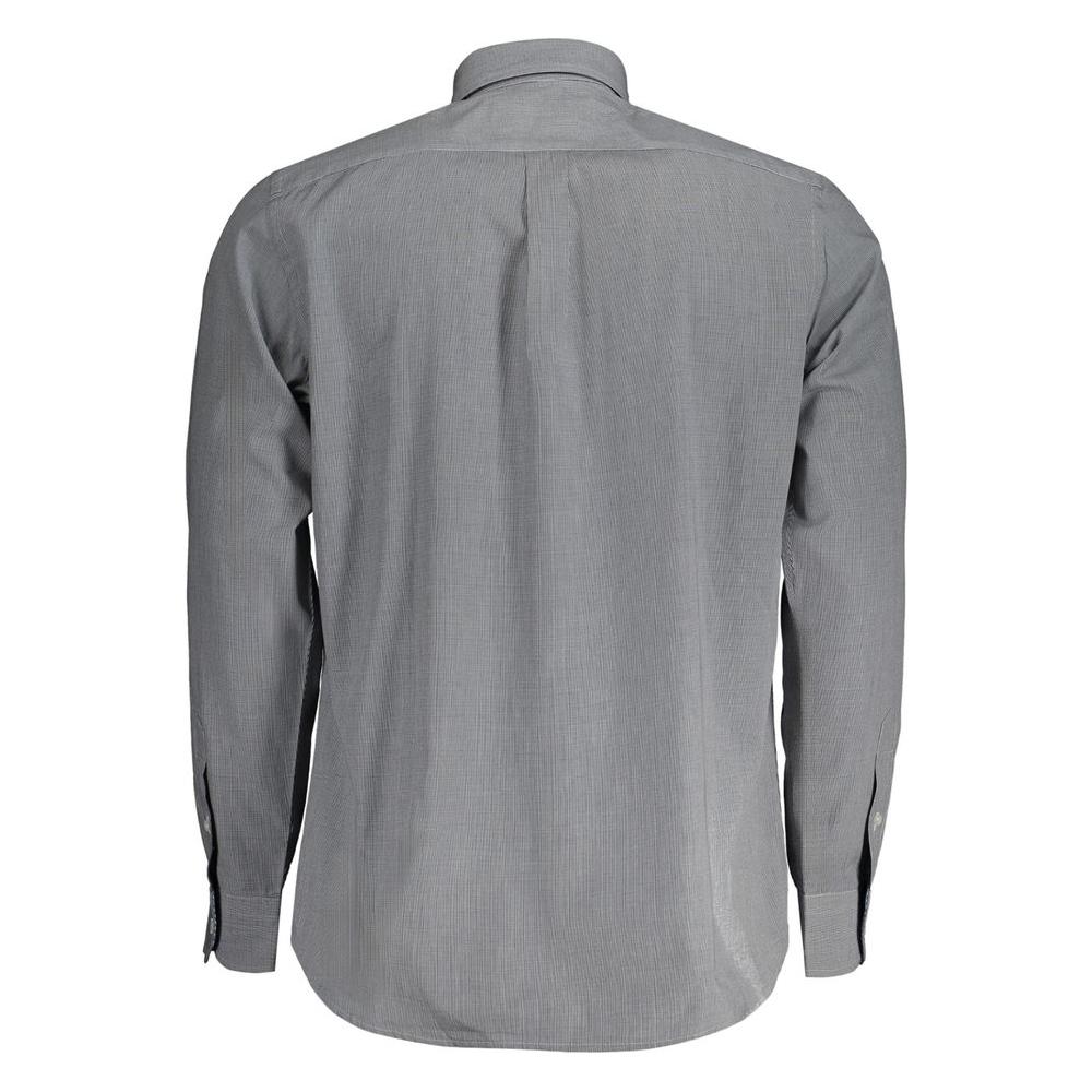 Harmont & Blaine Blue Cotton Shirt Harmont & Blaine Light Slate Gray