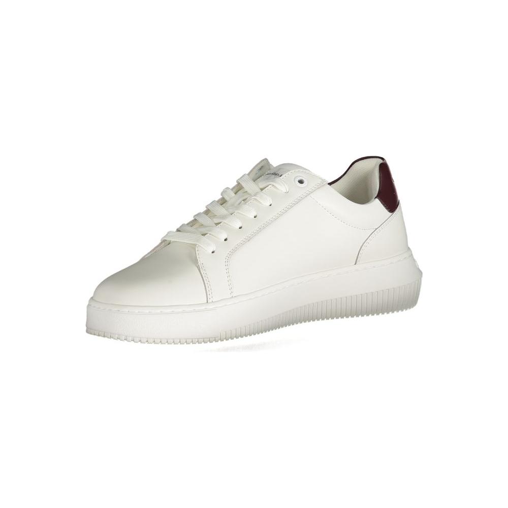 Calvin Klein White Polyester Sneaker Calvin Klein Light Gray
