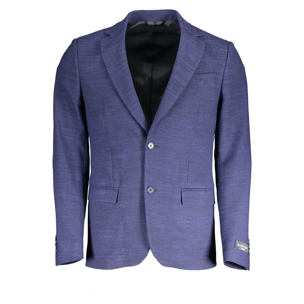 Marciano by Guess Blue Polyester Jackets & Coat Marciano by Guess Dark Slate Blue