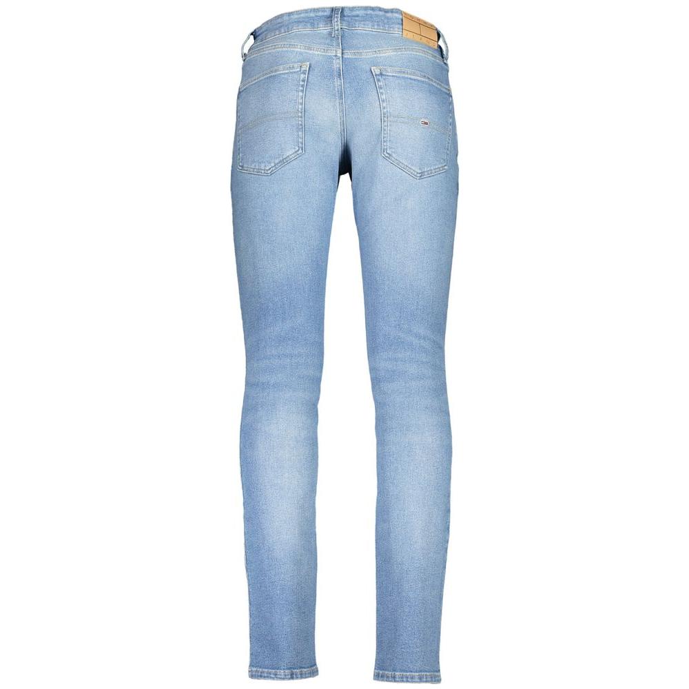 Tommy Hilfiger Light Blue Cotton Jeans & Pant Tommy Hilfiger Dark Gray
