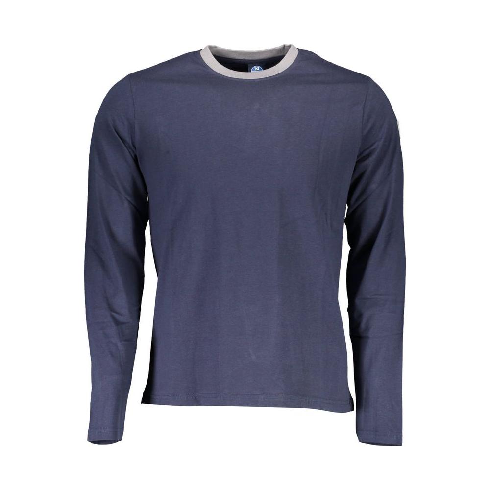 North Sails Blue Cotton Men T-Shirt North Sails Dark Slate Gray
