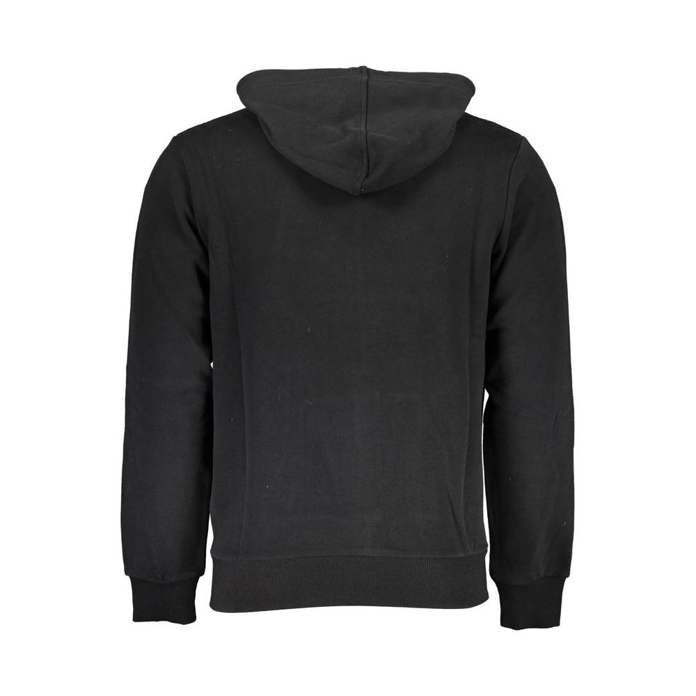 La Martina Black Cotton Men Sweater La Martina Dark Slate Gray