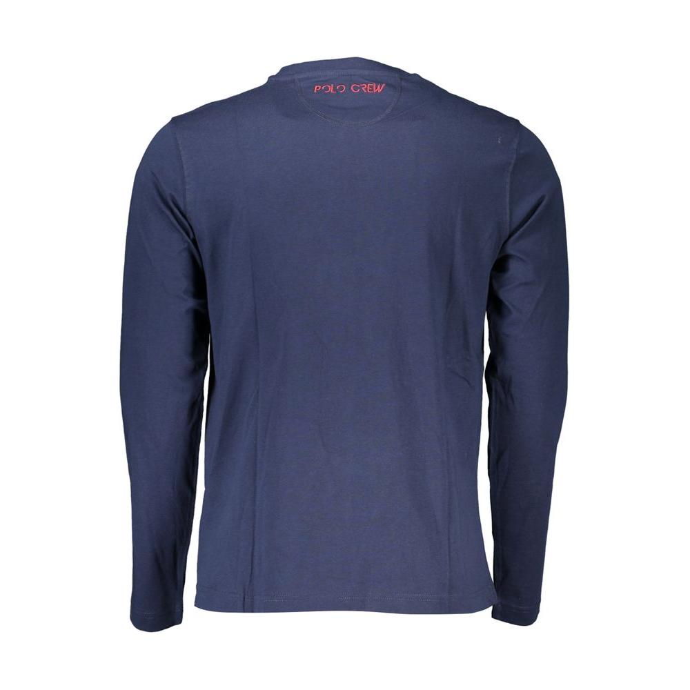 La Martina Regal Blue Crew Neck Embroidered Tee La Martina Dark Slate Gray