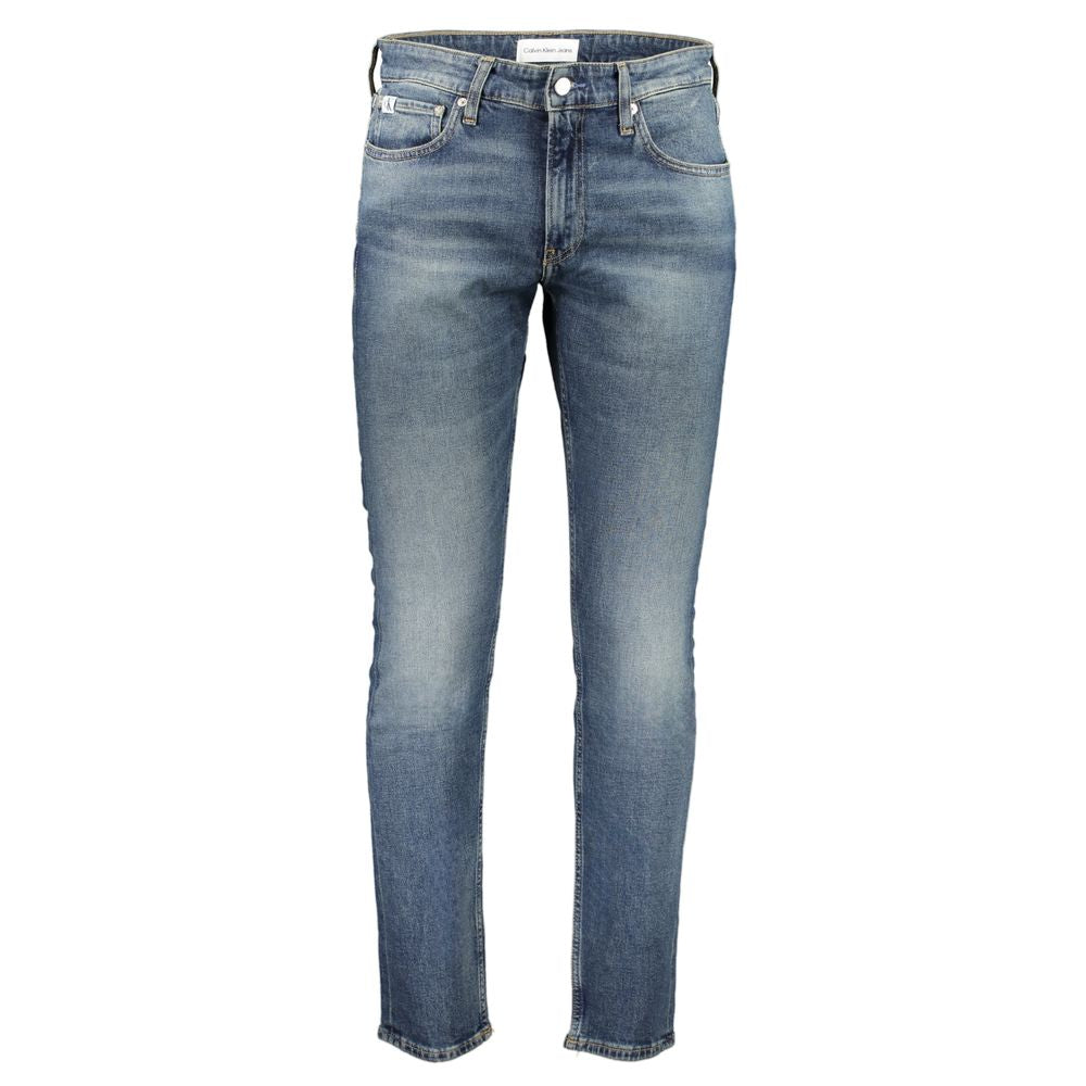 Calvin Klein Blue Cotton Jeans & Pant Calvin Klein Dim Gray
