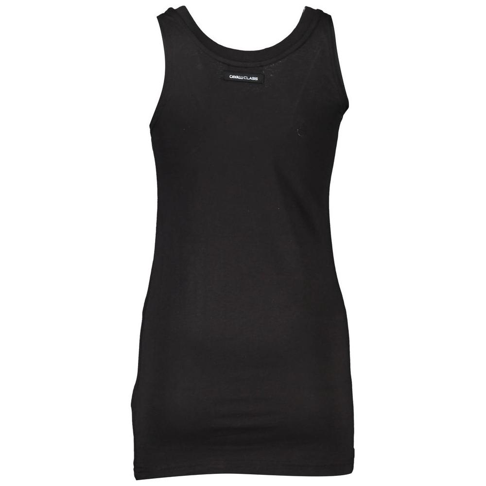 Cavalli Class Black Cotton Women Top Cavalli Class Dark Slate Gray
